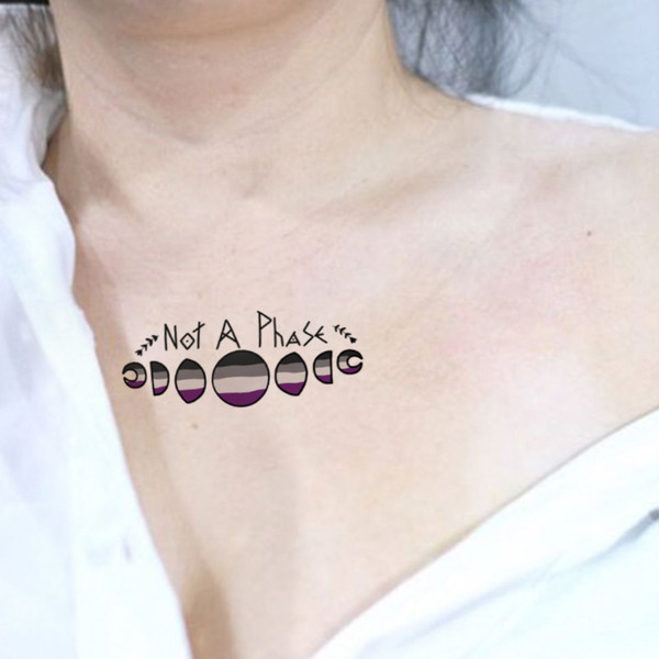 rainbowtattoos-1529492414212121.jpgAsexual pride fake tattoo set LGBTQ coming out Demisexual colors flag Pride month Rainbow gift Temporary sticker tats 4