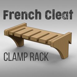 French Cleat CLAMP Rack. PDF Plan ans .SVG files for CNC cut.