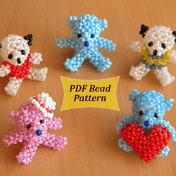 Animal pattern. Beaded bear pdf. Beaded teddy pdf. Animal bead keychain. Bead animal patterns for beginners. Simple easy