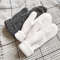 Double soft warm alpaca wool women handknitted mittens