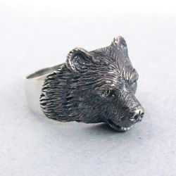 Bear Ring.Viking Ring.Viking Bear.Silver Bear Ring.Scandinavian Ring.Bear Charm.Bear Jewelry.Silver Bear Jewelry.Silver