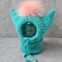 Dog hat winter, French Bulldog hat,Chihuahua hat Knitted dog hat, Pugs hat, Puppy hat, Beanie for dogs, Large dog hat,