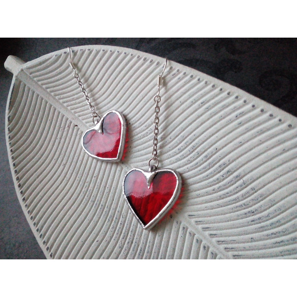 red-stained-glass-heart-earrings-tin-soldered-handmade-5