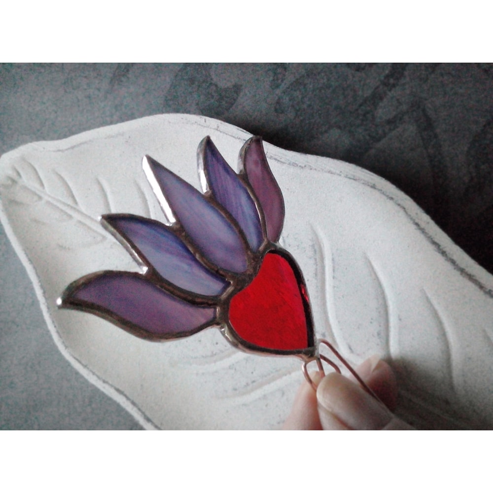 Plant-pot-glass-flower-suncatcher-Glass-lotos-lilie-plant-Stained-glass-flower-Garden-art-4