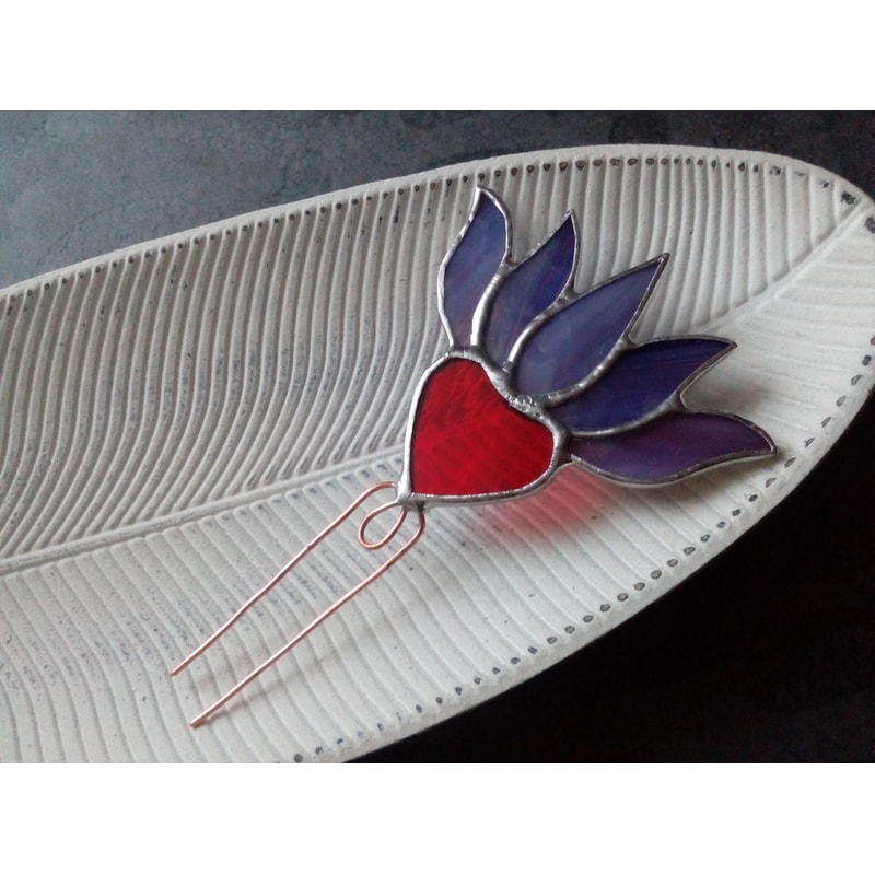 Plant-pot-glass-flower-suncatcher-Glass-lotos-lilie-plant-Stained-glass-flower-Garden-art-8