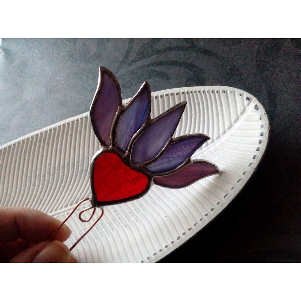 Plant-pot-glass-flower-suncatcher-Glass-lotos-lilie-plant-Stained-glass-flower-Garden-art-1