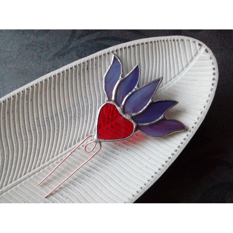 Plant-pot-glass-flower-suncatcher-Glass-lotos-lilie-plant-Stained-glass-flower-Garden-art-9