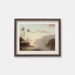 virgin islands - vintage oil painting, 1856