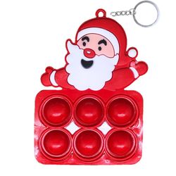Christmas Mini Pop It Keychain 8PCS Set