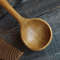 Handmade wooden coffee scoop from natural oak wood - 03