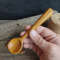 Handmade wooden coffee scoop from natural oak wood - 07