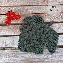 Crochet leaf pattern, monstera leaf, crochet mandala, oak leaf, crochet placemats, crochet motif, crochet coaster