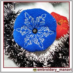 Embroidery Design Christmas Biscornu Sachet hot cup stand 2
