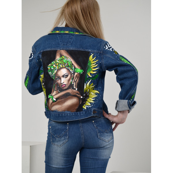 fabric painted clothes-hand painted women jacket-jean jacket-denim jacket-girl clothing-designer art-wearable art-custom clothes 2.jpg
