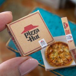 TEMPLATE Miniature craft pizza box | Printable template | Dollhouse miniatures