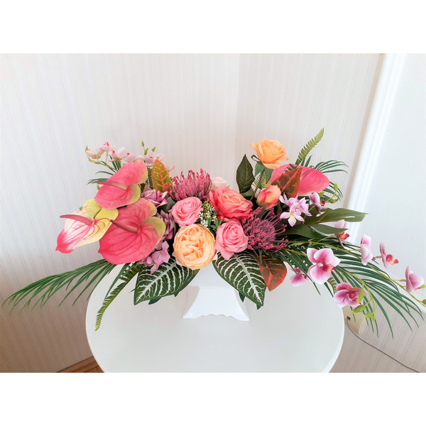 Artificial flower tropical arrangement-4.jpg