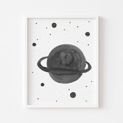 Cute Planet print, So cute Planet, Planet nursery print, Nursery wall art, Space nursery print, Space nursery decor