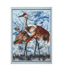 Birds. Cranes. Big Bird. Heron. Long legs. Machine Embroidery Design. Photo stitch. Instant Download