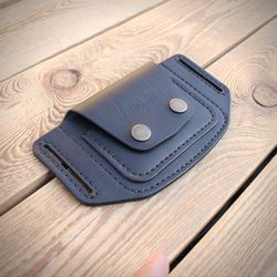 Belt wallet - leather ID card wallet