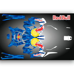 Can Am RYKER decal wrap kit "Red Bull"