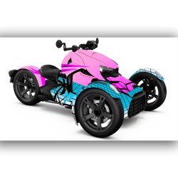 Can Am RYKER decal wrap kit "Synthwave"