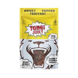 Tong Jerky Honey Pepper Teriyaki Beef Jerky