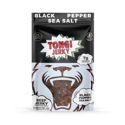Tong Jerky Black Pepper Sea Salt Beef Jerky