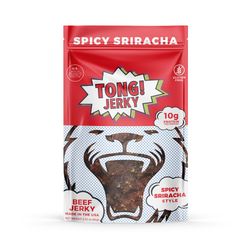 Tong Jerky Spicy Sriracha Beef Jerky