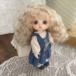 BJD doll, OOAK, Repaint doll, Baboliy doll 17cm (6.69 inch)