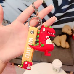 3D Dinosaur Silicone Keychain