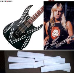 Jeff Hanneman Custom B.C.Rich guitar decal signature vinyl stickers slayer Full Set 7