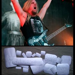 Jeff Hanneman Raiders guitar stickers vinyl decal slayer esp full set 19