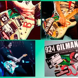 Billie Joe Blue guitar stickers decal Green Day Version BJ 2013 punk rock set 13