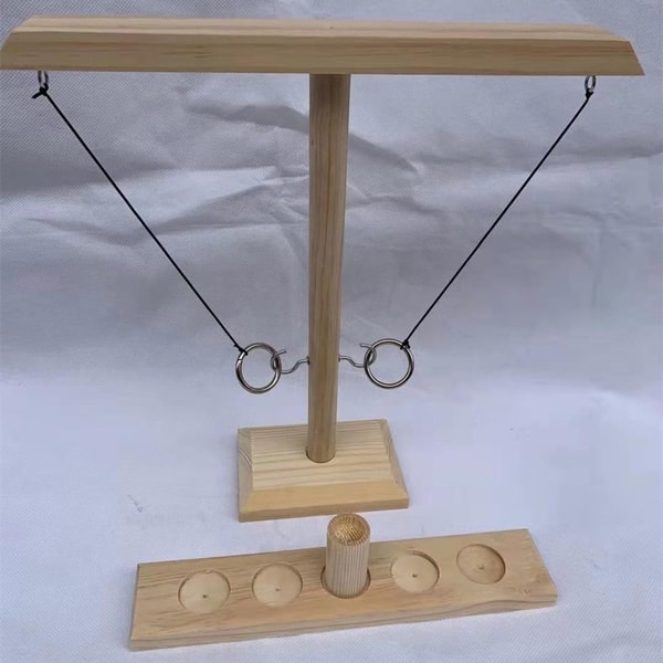 Hook & Ring Handmade Wooden Ring Toss Game - Inspire Uplift