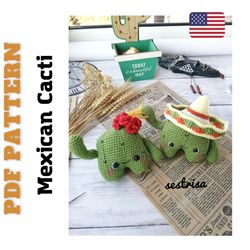 Mexican cacti pdf pattern