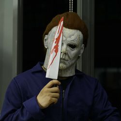 Michael Myers Kills 1978 Latex Masque Party Mask LED Light Eyes Christmas Xmas
