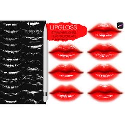 Lipgloss Stamp Brushes for Procreate