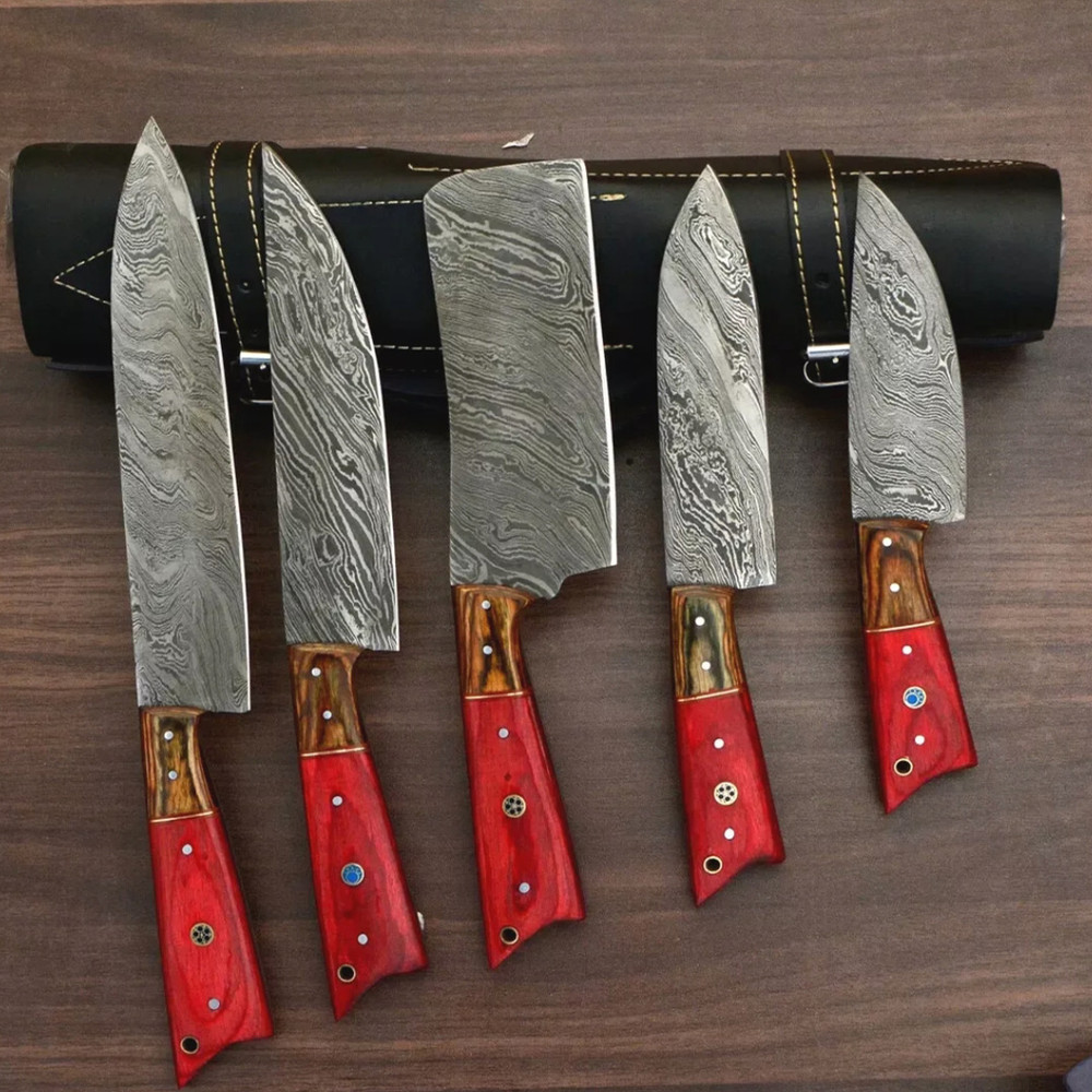 damascus kitchen knives set taxesjpg