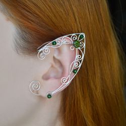 elf ear cuffs no piercing, fairy ear wraps, elven earrings