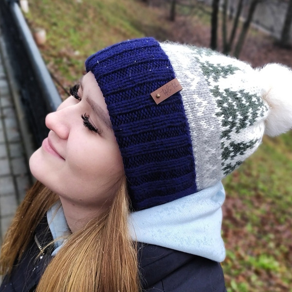 Blue-jacquard-knitted-hat-unisex-3