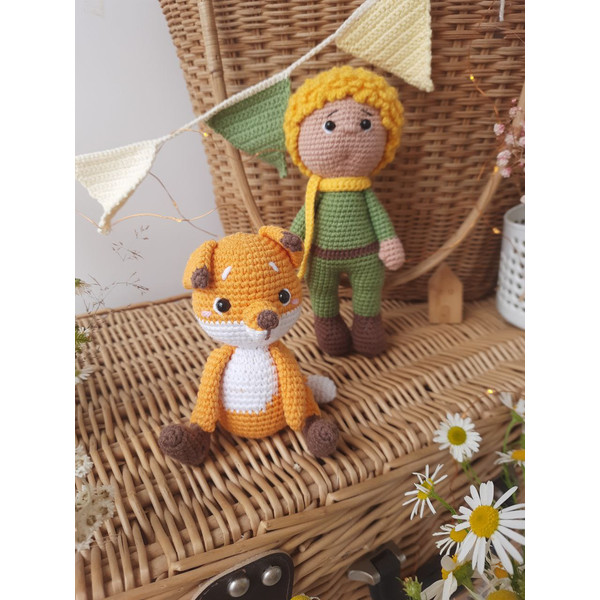Stuffed Toys Little Prince and Fox baby gift.jpg