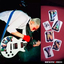 Frank Iero PANSY guitar stickers vinyl decal My Chemical Romance plus autograph