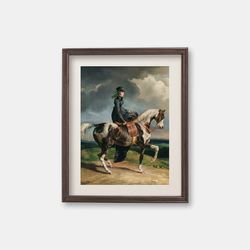 Horsewoman - Vintage oil painting, 1820s