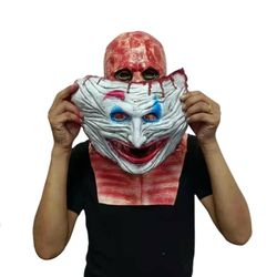 Double-layer Ripped Head Mask Adult Skull Joker Mask For Party Christmas Xmas