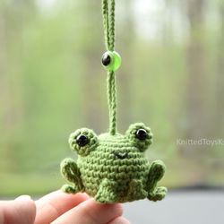 evil eye frog car decor toy gift for new driver, frog car charm for Mothers day, car charm for superstitious