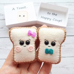I loaf you, Fake bread, Pocket hug, Couples gift, Newlywed gift, Funny birthday cards, Cheer up gift, Toast, Vegan gift