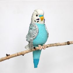 Budgie crochet pattern PDF in English Amigurumi parrot toy