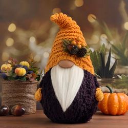 Fall Gnome Decor, Thanksgiving gnome, Thanksgiving decoration, Halloween decor