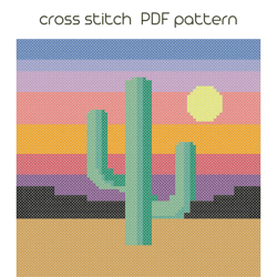 Cactus cross stitch Nature cross stitch pattern PDF Pattern /85/