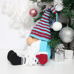 Christmas gnome crochet pattern  Amigurumi gnome PDF file in English